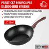 Panvica Wok MagicHome Black Marble Line, 28 cm