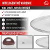 Pokrievka MagicHome Black Marble Line, 24 cm