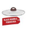 Pokrievka MagicHome Black Marble Line, 24 cm