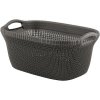 Kôš Curver® KNIT 3677 40L, hnedý, 60x27x39 cm, na bielizeň