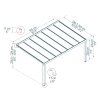 Palram Canopia Patio Covers Stockholm 11x17 3.4x5.2 Dimensions