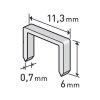 Spony 6mm, 11,3x0,52x0,70mm, balenie 1000ks