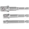 Sada adaptérov Strend Pro, do vŕtačky, 1/4", 3/8", 1/2"