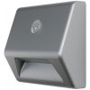 Svietidlo LEDVANCE NIGHTLUX® Stair Silver, so senzorom pohybu, 3xAAA, 84x28x73 mm