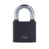 Zámok Yale Y111B/38/121/1, visiaci, železný, čierny, 38 mm, 3 kľúče