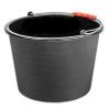 Vedro ReCycled® 20 lit, stavebné, plast, plastový úchyt, čierne
