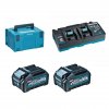 MAKITA SADA 2xAKUMULÁTOR BL4040+NABÍJAČKA DC40RB+MAKPAC XGT 40Vmax (191U00-8)