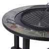 Ohnisko Strend Pro Grill, kovové, 4 stoličky, 105 cm
