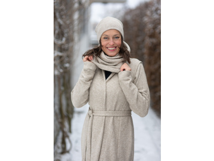 Tunel svetrový světlá káva