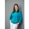 Tuniko-triko Grácie Eufrosyné ¾ netopýří rukáv tyrkysové