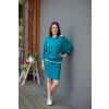 Tuniko-triko Grácie Eufrosyné ¾ netopýří rukáv tyrkysové