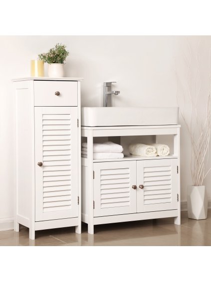 Under Sink Shutter Cabinet BBC02WT 4