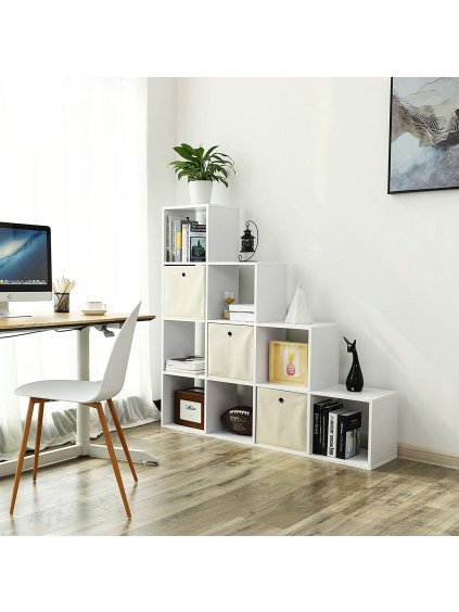 Stair Shaped Cube Organiser LBC10WTV1 3