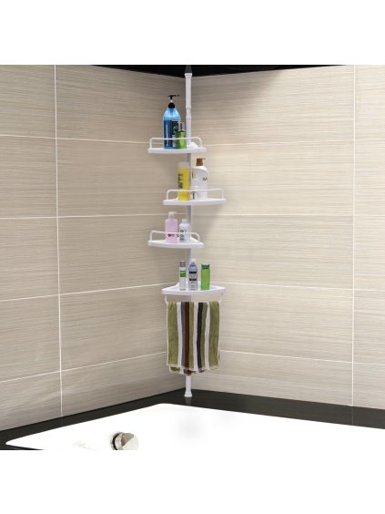 Duschregal 85 305 cm Weiss BCB001A 3