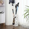 White Metal Umbrella Stand LUC49W 4