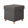 Collapsible Cube Storage Ottoman LSF14GYZ 2