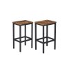 Set of 2 Industrial Bar Stools LBC65X 1