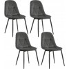 woltu krzesla 4 sztuki szare