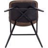 set of two bar stools with brown leatherette upholstered backrest and black metal base woltu (6)