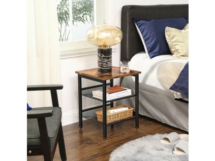 Industrial Side End Table LET23X 4