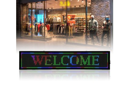 4404 reklamni 300 x 40 led panel s pohyblivym textem rgb barevny radek wifi