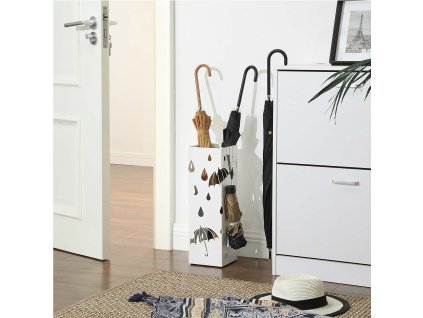 White Metal Umbrella Stand LUC49W 3