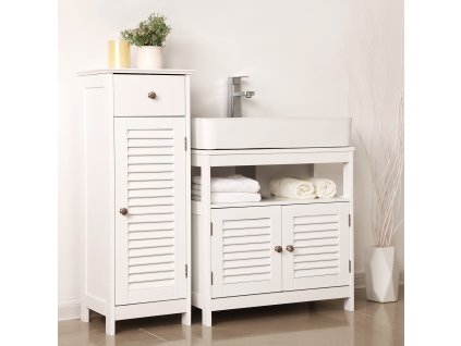 Under Sink Shutter Cabinet BBC02WT 4