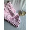 Pletená deka/ růžová