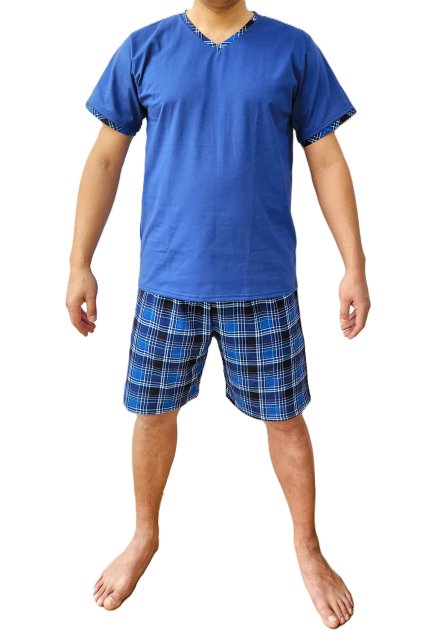 Pyžamo David - káro-mix