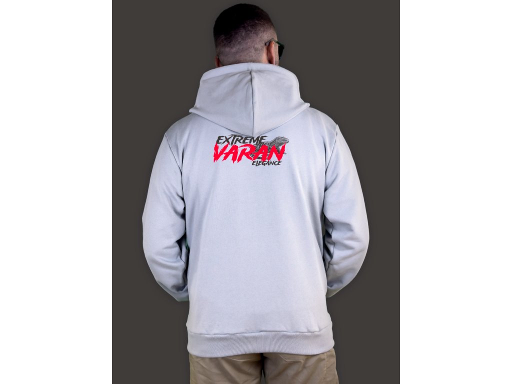 Mikina šedá ZÁDA motiv