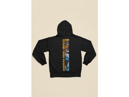 back view gildan pullover hoodie mockup m30563