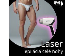 Laser epilácia celé nohy  muži
