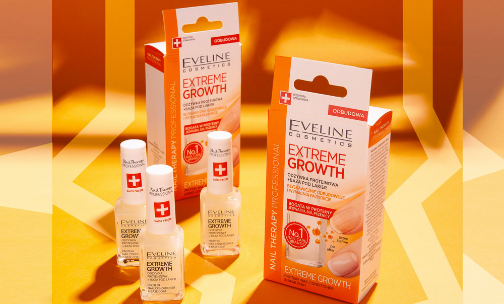 Nová proteinová výživa na nehty Eveline cosmetics EXTREME GROWTH