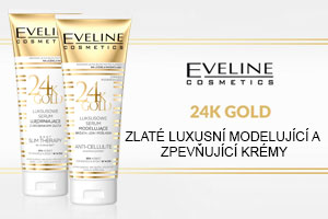 Zlaté balzámy 24k GOLD Eveline cosmetics na modelaci a zpevnění postavy 