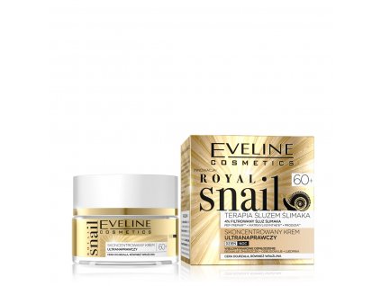 Eveline cosmetics Royal snail 60+, pleťový krém s hlemýždím slizem | evelio.cz