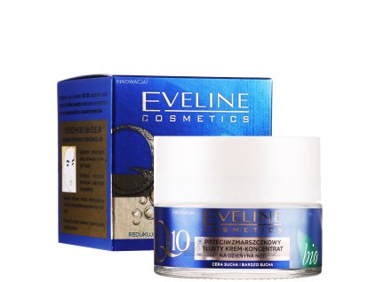 Eveline cosmetics Q10 bio Protivráskový polomastný krém na den i noc 50 ml | evelio.cz