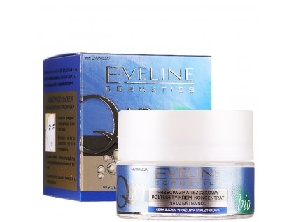 Eveline cosmetics Q10 bio Protivráskový polomastný krém na den i noc | evelio.cz