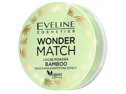 Eveline cosmetics WONDER MATCH vyhlazující a matující sypký pudr s bambusovým extraktem 6 g | evelio.cz
