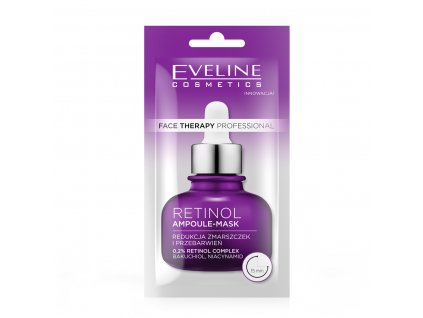 Eveline cosmetics Face Therapy Ampule - RETINOL redukce vrásek a zabarvení pleti 8 ml | evelio.cz