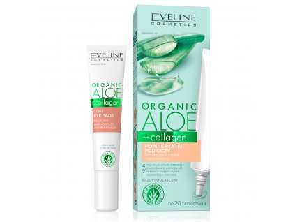 aloe + organic oční krém polštářky