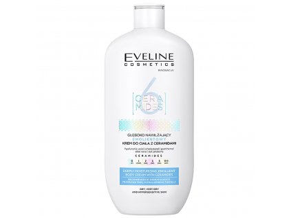 Eveline cosmetics 6 CERAMIDES Hluboce hydratační zvláčňující tělový krém 350 ml | evelio.cz