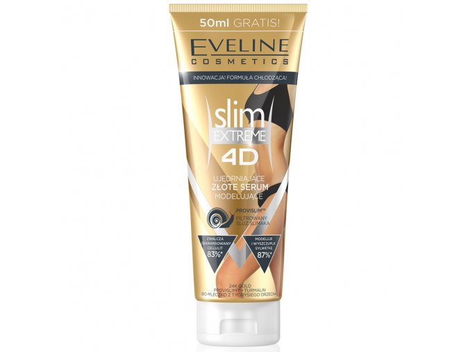 eveline cosmetics slim extreme 4D Zlate serum modelujici, redukce tukové tkáně | evelio.cz