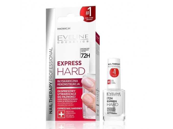 Eveline cosmetics Nail Therapy Express Hard, maximálně pevné nehty | evelio.cz