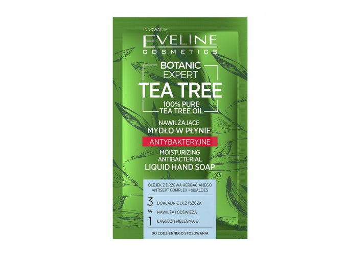 Eveline cosmetics Botanic Expert Tea Tree antibakteriální mýdlo | evelio.cz