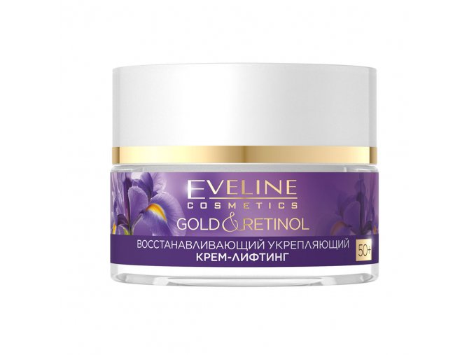 Eveline cosmetics Gold & Retinol Protivráskový zpevňující pleťový krém 50+ 50 ml | evelio.cz
