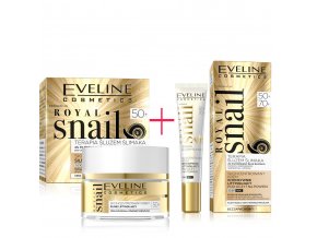 Eveline cosmetics Royal snail Pleťový krém a oční krém 50+ | evelio.cz