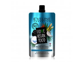 Eveline cosmetics I love vegan food tělový peeling kokos
