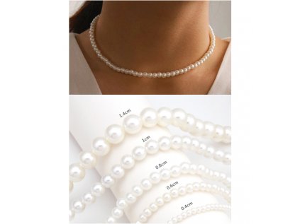 Perlový náhrdelník Perlas (Priemer perly 1,4 cm)