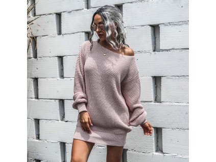 Dlhý sveter Karen Pink (Veľkosť XL)