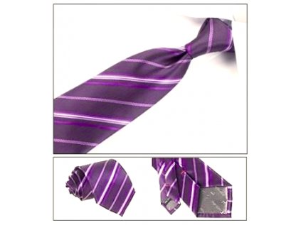 25636 panska kravata so sponou fialova